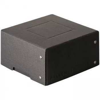 FALKEN PURE pudełko do przechowywania 150x150mm 1050 arkuszy czarne 16,0 x 16,0 x 8,5 cm, 1 szt. (22001744000F)