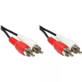 Kabel audio stereo RCA GoodConnections, 2x RCA wtyk do 2x RCA wtyk, 1,5 m, czarny 5901-D