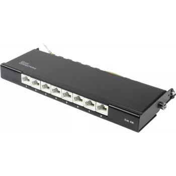 GoodConnections Alcasa GC-N0118 moduł keystone Cat.6a ekranowany, bez narzędzi, RJ45, 10G, czarny