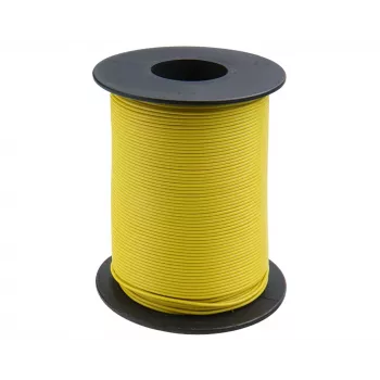Donau Elektronik 105-3-100 Przewód montażowy 1 x 0,20 mm² Żółty 100 m