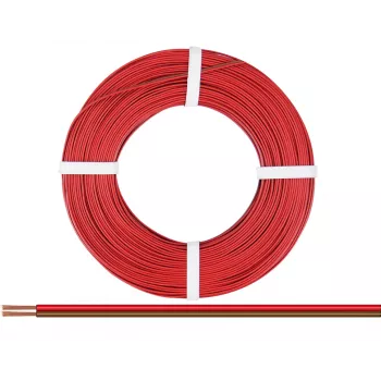 Donau Elektronik 218-08-25 Przewód linkowy 2 x 0,14 mm² czerwony, brązowy 25 m