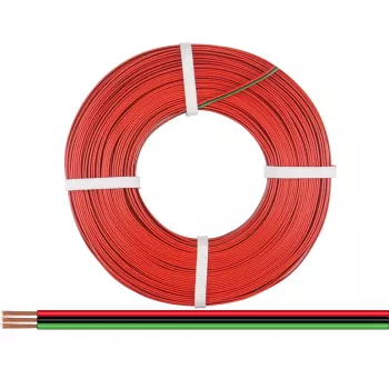 Donau Elektronik 318-014-25 Przewód linkowy 3 x 0,14 mm² czerwony, czarny, zielony 25 m