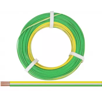Donau Elektronik 318-354-50 Przewód linkowy 3 x 0,14 mm² żółty, biały, zielony 50 m