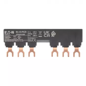 EATON 3-fazowy adapter szyny zbiorczej B3.1/2-PKZ0 do wyłączników silnikowych PKZ0, 63 A, 690 V AC, 3-biegunowy, IP20 (044945)