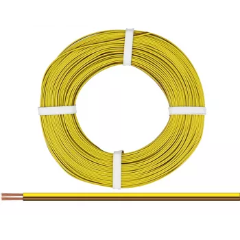 Donau Elektronik 218-38-25 Przewód linkowy 2 x 0,14 mm² brązowy, żółty 25 m