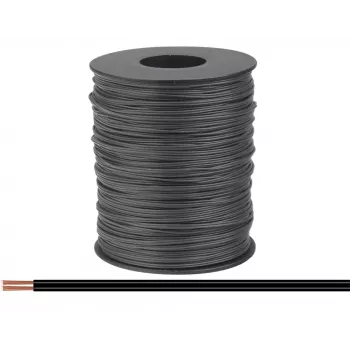 Donau Elektronik 114-11-100 Przewód linkowy 2 x 0,08 mm² Czarny 100 m