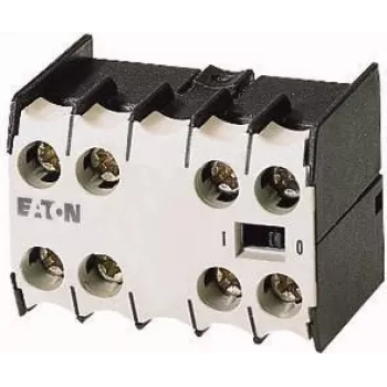 Eaton 02DILE blok styków pomocniczych, 2NO+2NC, montaż boczny, złącza śrubowe, czarno-biały 010240