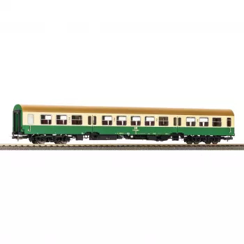 PIKO 28005 H0 wagon pasażerski Halberstädter Mitteleinstiegswagen beżowo-zielony 2. klasa DR