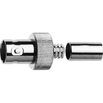 Telegärtner BNC gniazdo kablowe zaciskowe G16 75 Ohm, Crimp/Crimp, A0806, G16 (0.6/3.7 D) - 1 sztuka J01003A1353