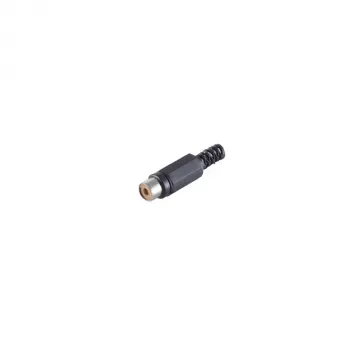 Złącze RCA S CONN maximum connectivity żeńskie-żeńskie, czarne 51500-S