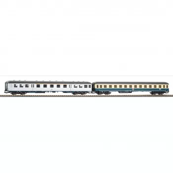 PIKO H0 28325 DB zestaw 2 wagonów osobowych: 1./2. klasa Silberling + 2. klasa Bm 232