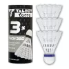 TALBOT TORRO Tech 350 Medium nylonowa lotka do badmintona, biało-niebieska, 1 sztuka 479112