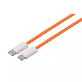 Kabel USB-C do USB-C S CONN MAXIMUM CONNECTIVITY 2.0 240W pomarańczowy tekstylny 2,5m 14-22257