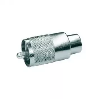 Telegärtner wtyk kablowy UHF PL259 do RG-213/U, izolacja PTFE, mosiądz niklowany, 5 sztuk J01040B0602