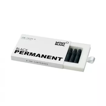 Montblanc Permanent Black Wkłady Atramentowe do Piór Wiecznych, 8 szt. (107757)