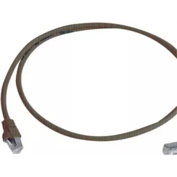 Telegärtner 100008016 CAT 6a S/FTP kabel krosowy RJ45, 0,5 m, niebieski, trudnopalny, z osłoną przeciwzagięciową