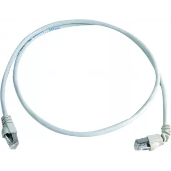 Telegärtner Cat.7 kabel surowy MP8 FS 600 LSZH 2,0m, 1x90-stopniowy kabel sieciowy biały 2 m L00001A0164