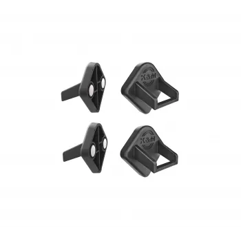 König & Meyer 19708-000-55 Magnetyczny uchwyt na tablet, tłumiący hałas, 4 sztuki, czarny