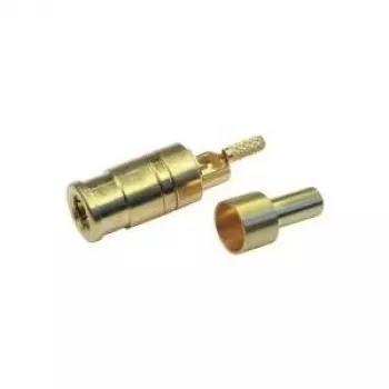 Złącze Telegärtner SMB Jack PCB, proste, 50 omów, pozłacane