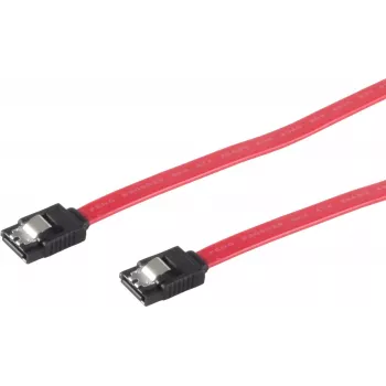 Kabel SATA 3 Gb/s GoodConnections z zatrzaskiem blokującym, 0,5 m, czerwony 5045-A05