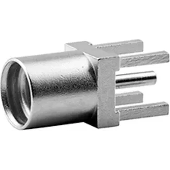 TELEGÄRTNER Złącze gniazdo MMCX do PCB, proste, 50 Ohm, pozłacane, 5 szt. (J01341A0161)
