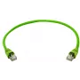 Telegärtner 100008111 kabel krosowy RJ45, CAT 6a SF/UTP, 0,5 m, zielony, z osłoną chroniącą przed zgięciem