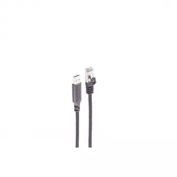 SHIVERPEAKS kabel adapter USB-A na RJ45 Gigabit Ethernet, 1m, czarny BS14-52025
