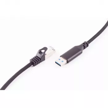SHIVERPEAKS kabel adapter USB-A na RJ45 Gigabit Ethernet, 1m, czarny BS14-52025