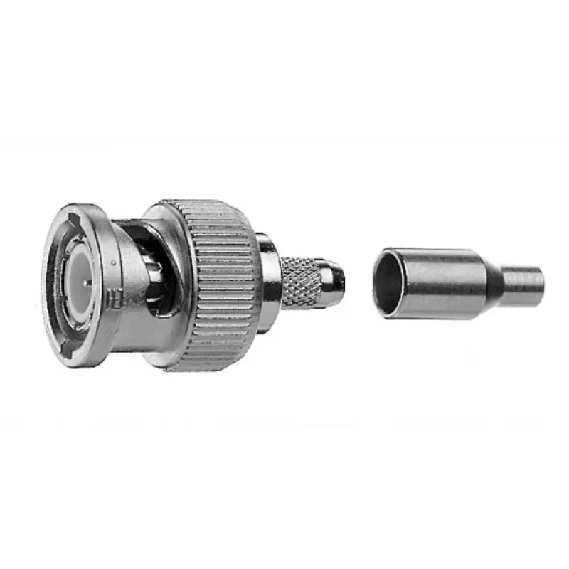 Telegärtner BNC Cable Plug Crimp G04 75 Ohm, crimp/crimp, Standard, A2505, G04 (RG-179B/U) - 1 szt.
