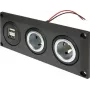 ProCar 67326500 Gniazdo zasilania montowane na płasko 12V/24V z portem USB do ładowania, DIN/ISO 4165, 16A/8A, 5V/2.1A, czarne