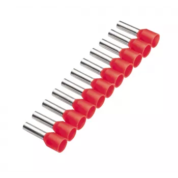 Cimco 187502 Tuleja kablowa 1 mm² częściowo izolowana czerwona 500 szt.