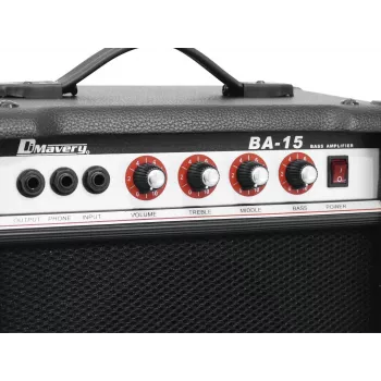 DIMAVERY BA-15 15W wzmacniacz basowy combo czarny 26363005