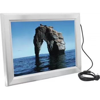 EUROPALMS A2 podświetlana rama reklamowa, aluminium, srebrna 83331751