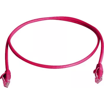 TELEGÄRTNER 100008898 kabel krosowy CAT 6 RJ45, 7,5 m, czerwony, LSZH, U/UTP, trudnopalny