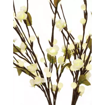 EUROPALMS Łuk z kamelii z diodami LED, biały, 50cm 83330310