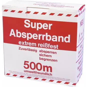 AKCESORIUM Taśma ostrzegawcza czerwono-biała 500m x 75mm (3000596K)