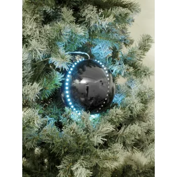 EUROPALMS LED Snowball 15cm, czarny 83501244