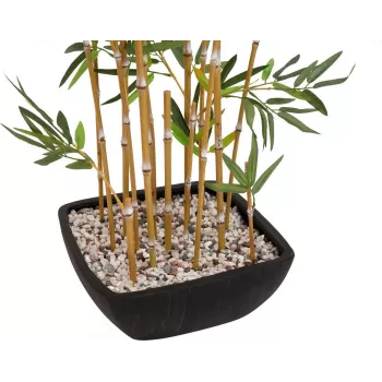 EUROPALMS Sztuczny bambus w dekoracyjnej misie, 150cm 82509262