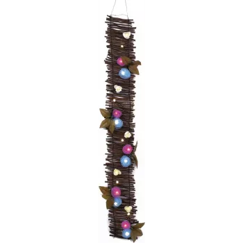 EUROPALMS Girlanda z różami z diodami LED, 120cm, biała 83330320