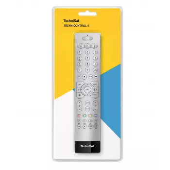 TechniSat TechniControl II ALU Srebrny Uniwersalny Pilot Zdalnego Sterowania (Kod FB TV) 0002/3859