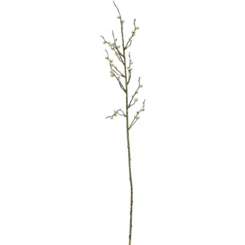 EUROPALMS pozłacana gałązka z brokatowymi jagodami, 85 cm, zestaw 3 szt. (83500441)