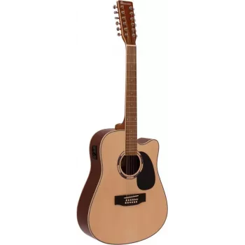 DIMAVERY DR-612 12-strunowa gitara akustyczna western, naturalny 26231281