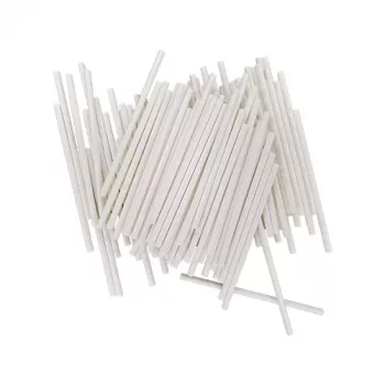 LURCH Flexiform papierowe patyczki do cake pops białe 100 szt. (85127)