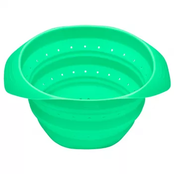 LURCH Składane sitko silikonowe 24 cm zielone 210285