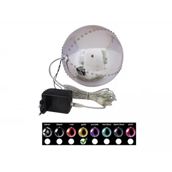 EUROPALMS LED Snowball 15cm, złota 83501245