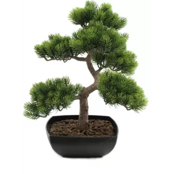 EUROPALMS Bonsai Pine Sztuczna Roślina, 50 cm 82600110