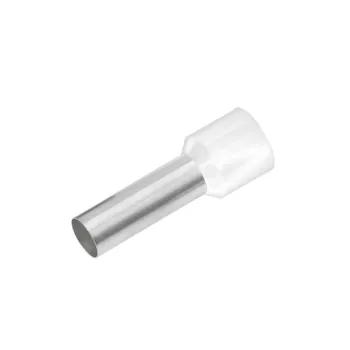 Cimco 187002 Tulejka kablowa częściowo izolowana, 0,5 mm², biała, 100 szt.