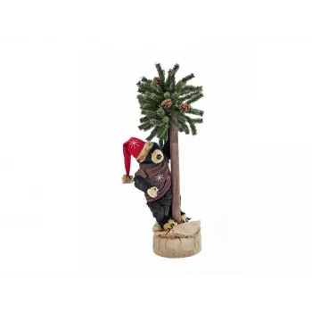 EUROPALMS Świąteczny miś z choinką, 105cm 83314804