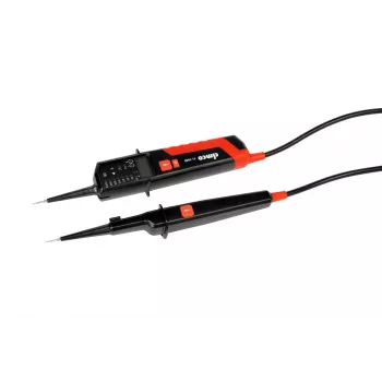 CIMCO 111438 Dwubiegunowy tester napięcia CAT IV 600 V / CAT III 1000 V z wyświetlaczem LED/LCD, testem ciągłości, kolejności faz, pomiarem rezystancji i częstotliwości, IP64