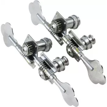 DIMAVERY Maszynki do strojenia do gitar basowych elektrycznych w stylu JB (zestaw 4, chrom) 26300212